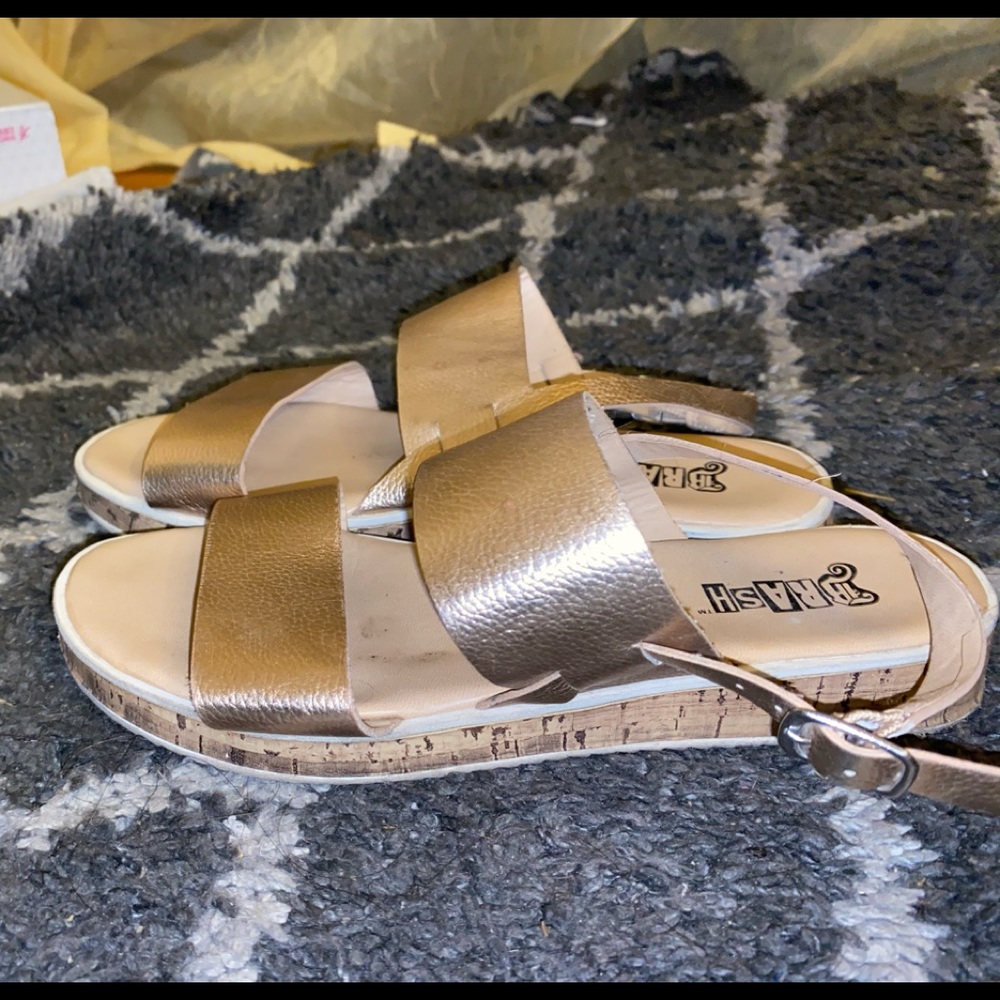 Rose gold sandals